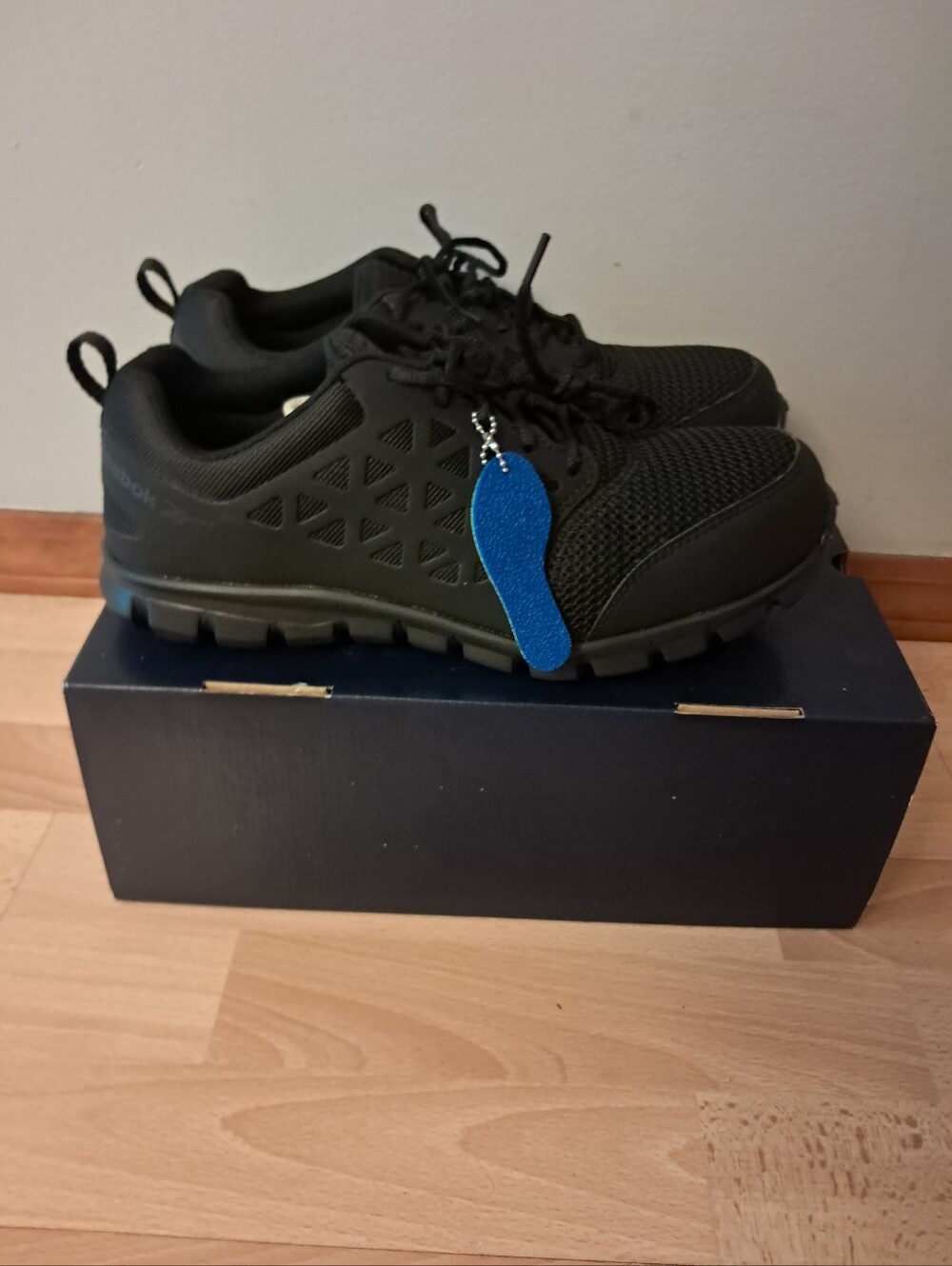 Reebok Sublite Cushion Work Shoes Men's 11W Athletic Composite Safety Toe Black